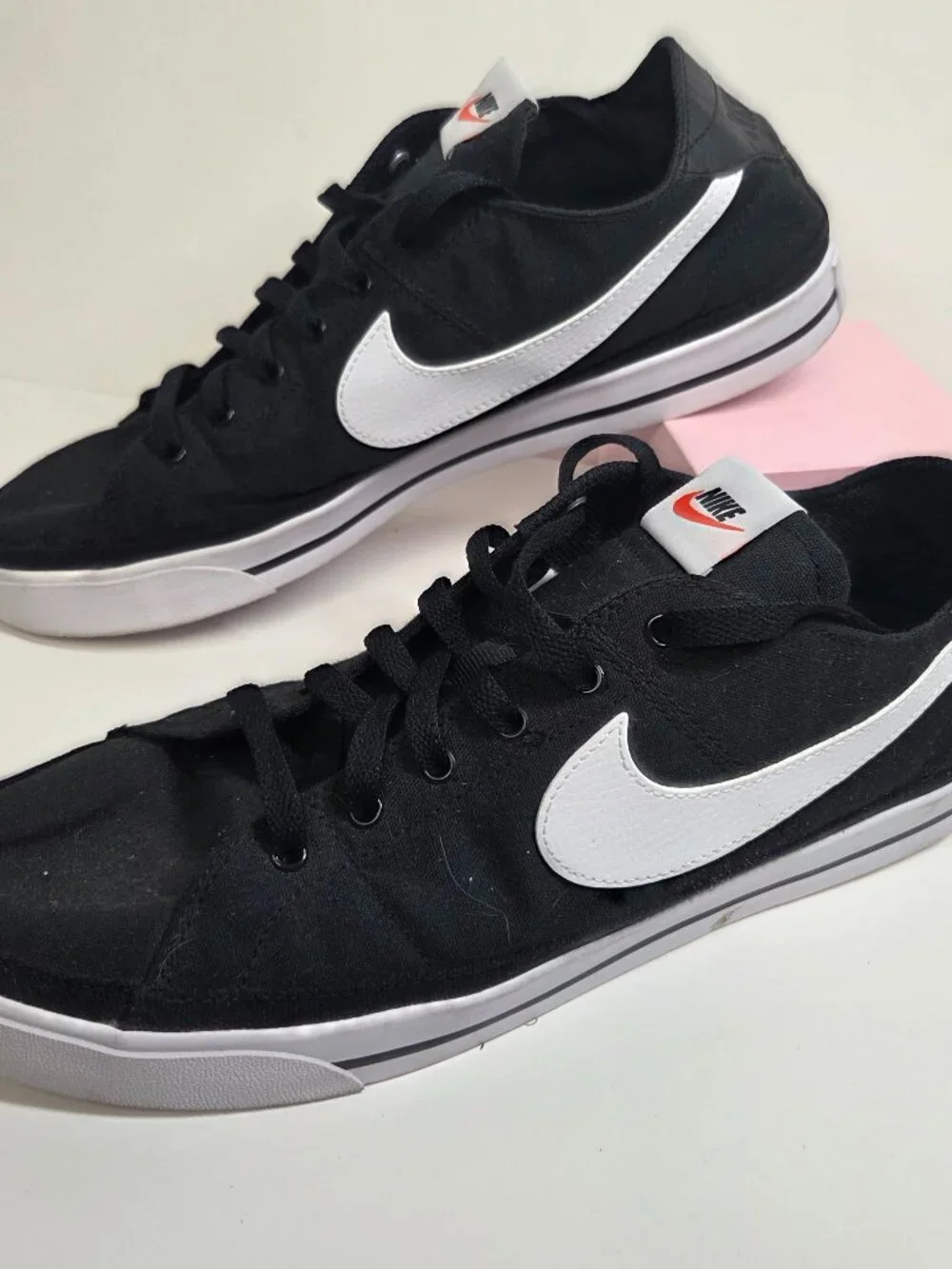 NIKE Court Legacy Canvas Men's Size 12 CW6539-002 Black Shoes